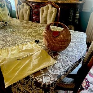 beautiful basket bag from bloomingdales